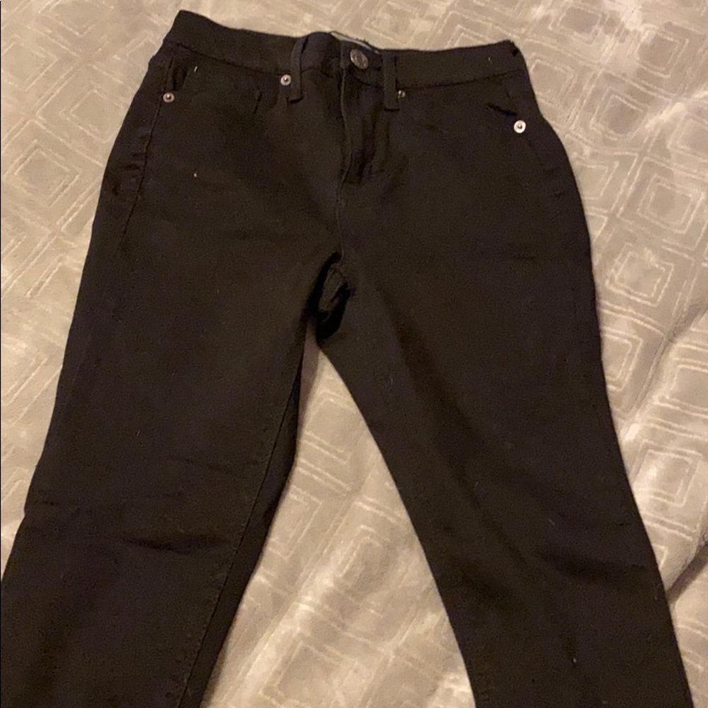 High waisted black jeans